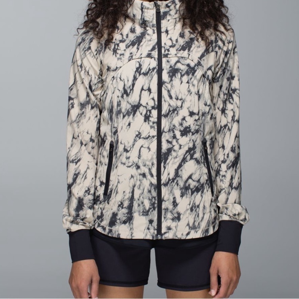 Lululemon Athletica Bring Back The Track Hooded Lightweight Jacket Sz 6